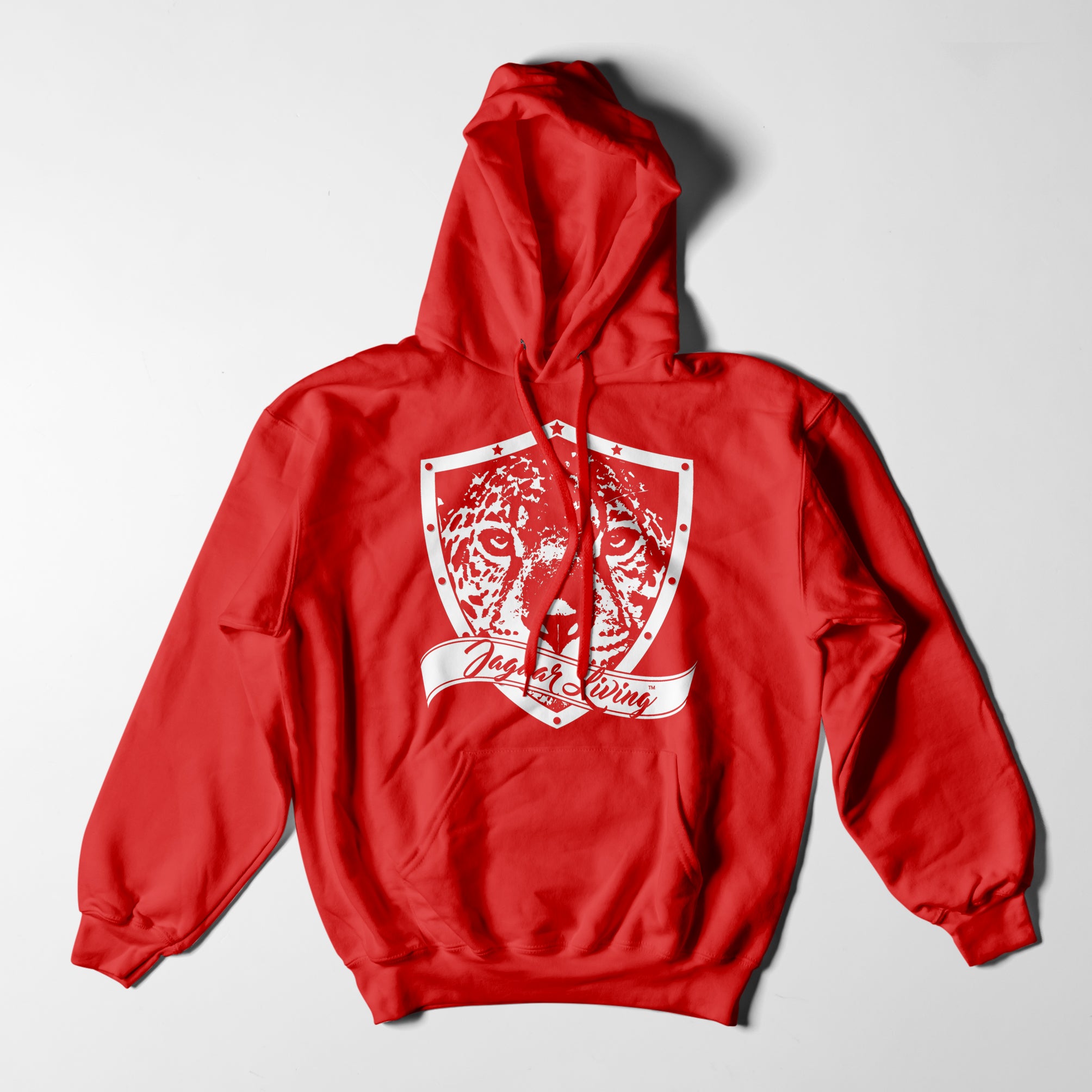 Jaguar Living Logo Hoodie | Cranberry