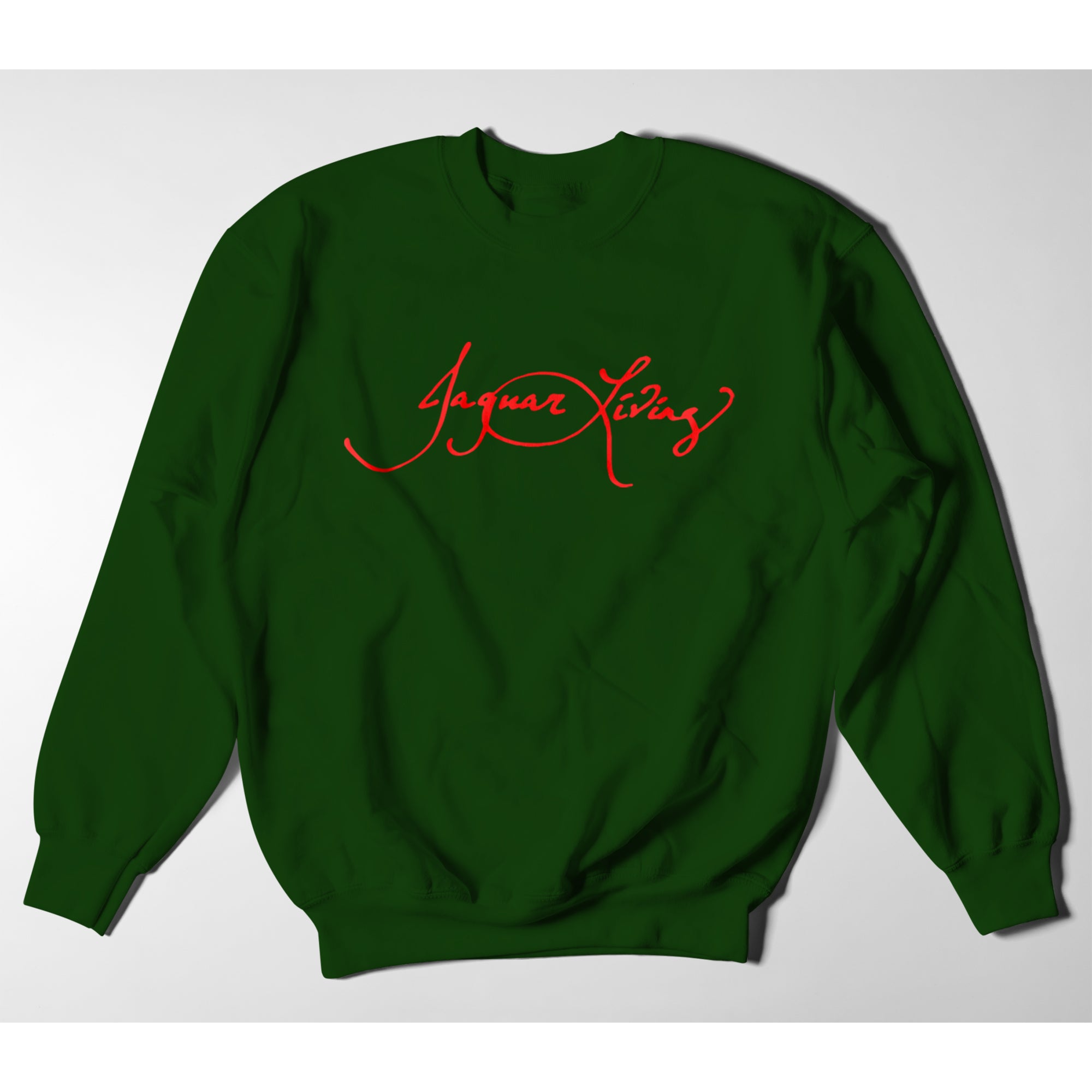 Signature Collection Crew Neck | Hunter Green and Red